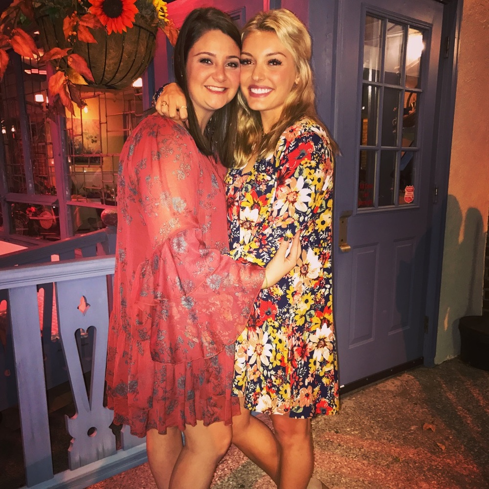 Floral long sleeve dress